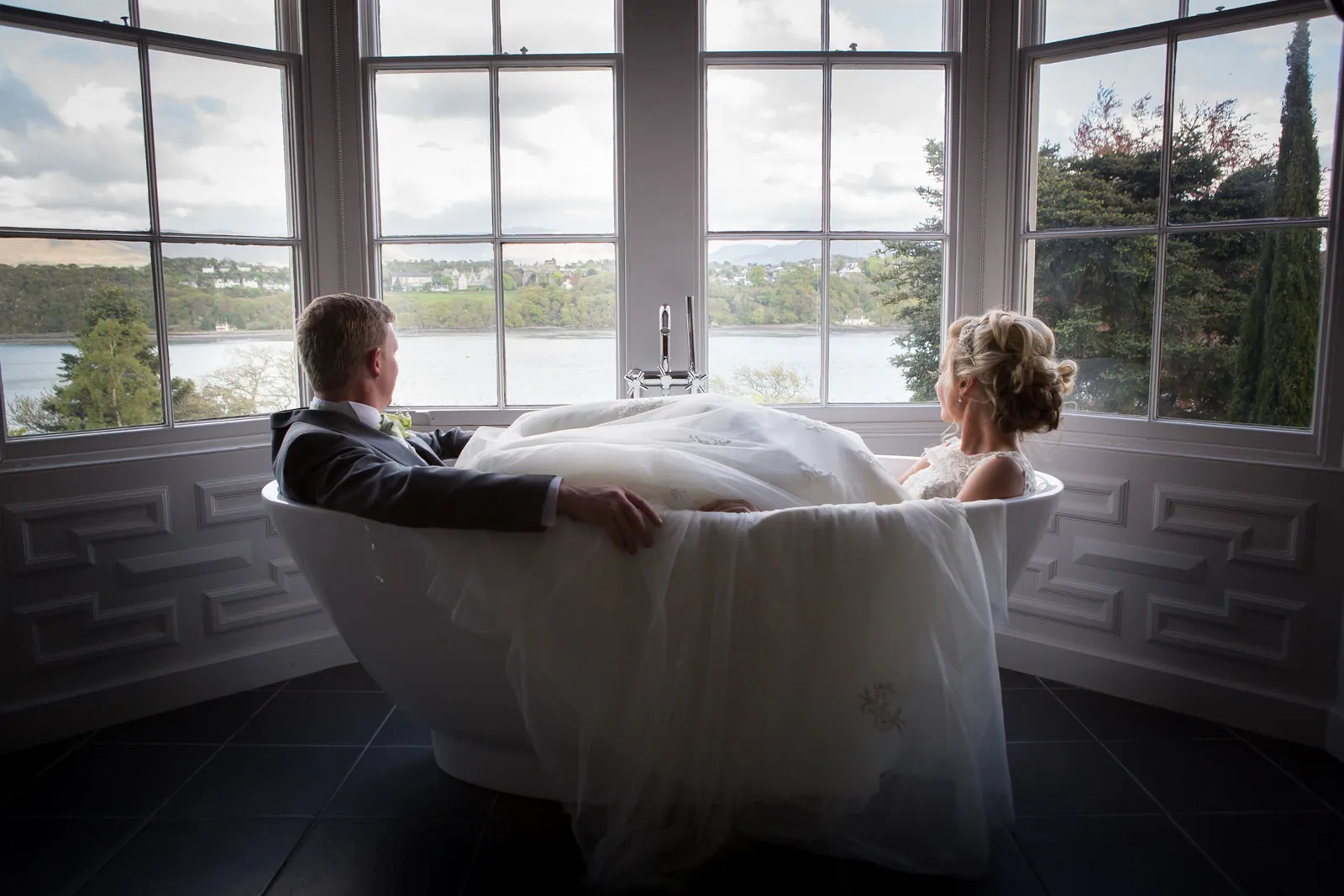 Charlotte & Mark wedding at Château Rhianfa — photograph 116